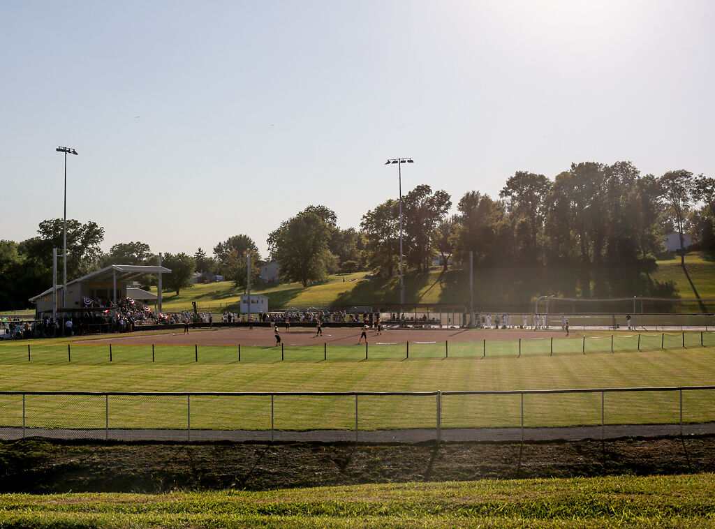 After the dedication ceremony, Glasgow High School softball and baseball competed in games against Higbee